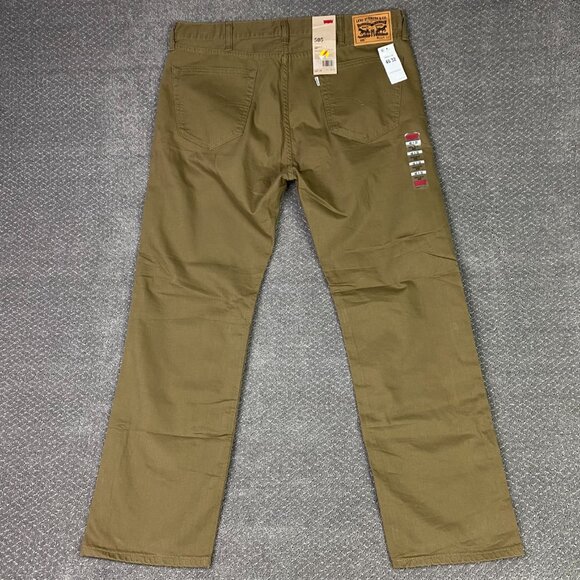 Levi's 505 Regular Fit Straight Leg Jeans Men's 40 x 30 Light Brown Cotton - Picture 1 of 14